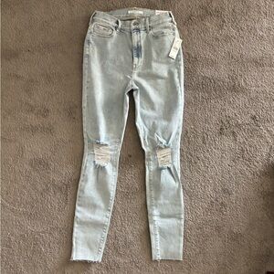 PACSUN Super High Rise Jegging Size 28 Long Crisp Blue